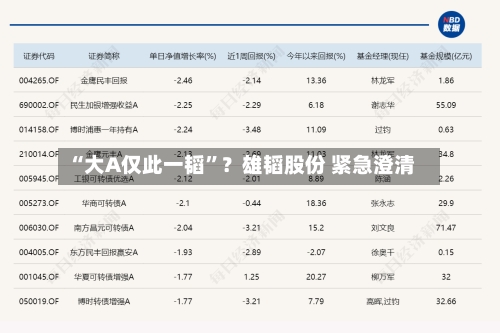 “大A仅此一韬”？雄韬股份 紧急澄清