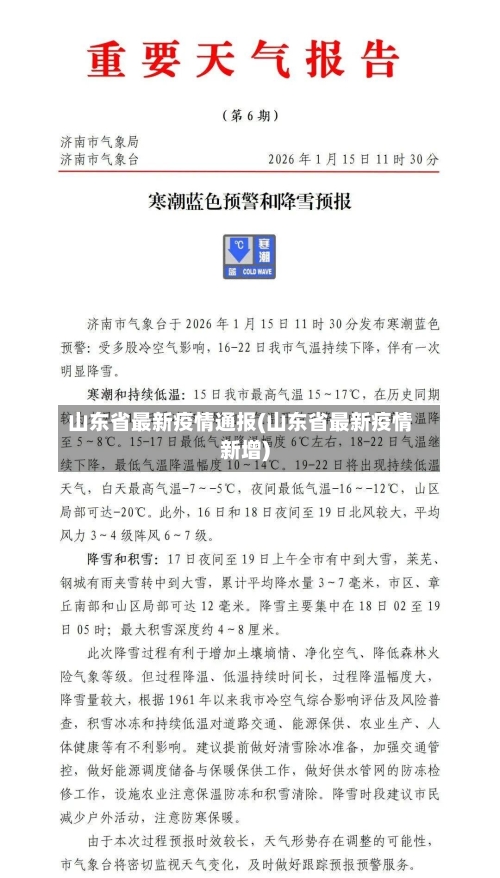 山东省最新疫情通报(山东省最新疫情新增)