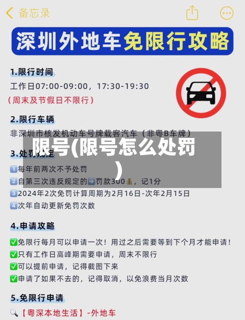 限号(限号怎么处罚)