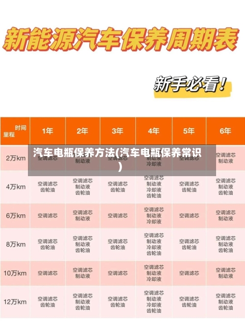 汽车电瓶保养方法(汽车电瓶保养常识)