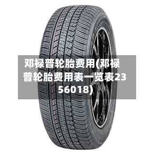 邓禄普轮胎费用(邓禄普轮胎费用表一览表2356018)