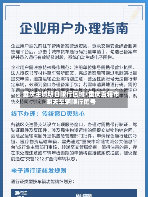 重庆主城明日限行区域/重庆直辖市明天车辆限行尾号-第1张图片