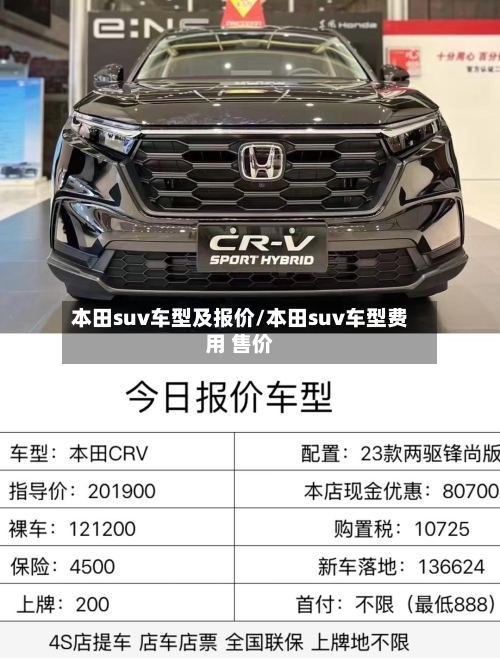 本田suv车型及报价/本田suv车型费用 售价-第2张图片