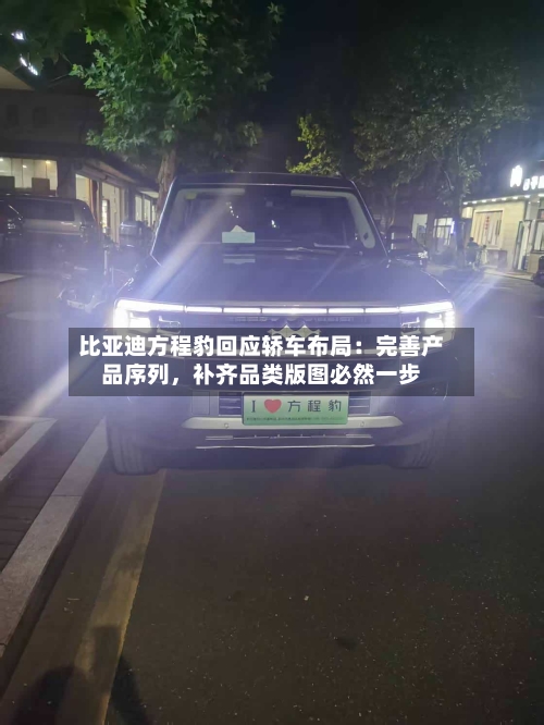 比亚迪方程豹回应轿车布局：完善产品序列，补齐品类版图必然一步-第2张图片